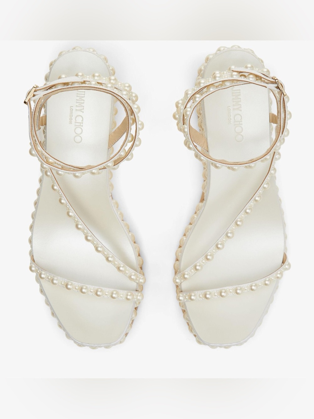 Jimmy Choo Drive Pearl-embellished Leather Espadrille Wedge Sandals 
$1,525 39.5 - Picture 4 of 15